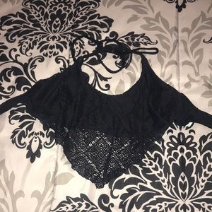black bikini top